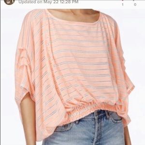 Free People Mesh Oversized Top